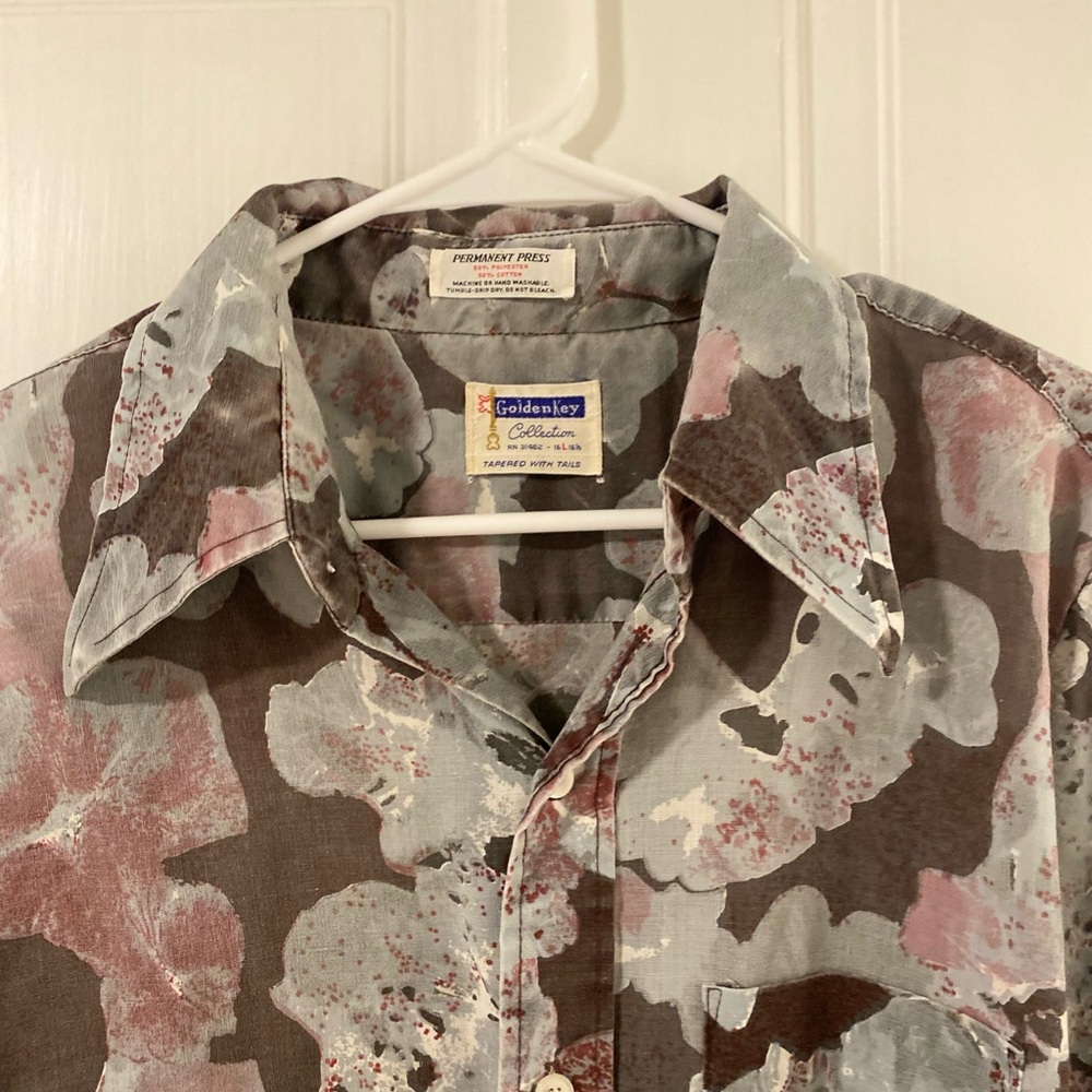 Goldenkey Floral Button-Up Shirt